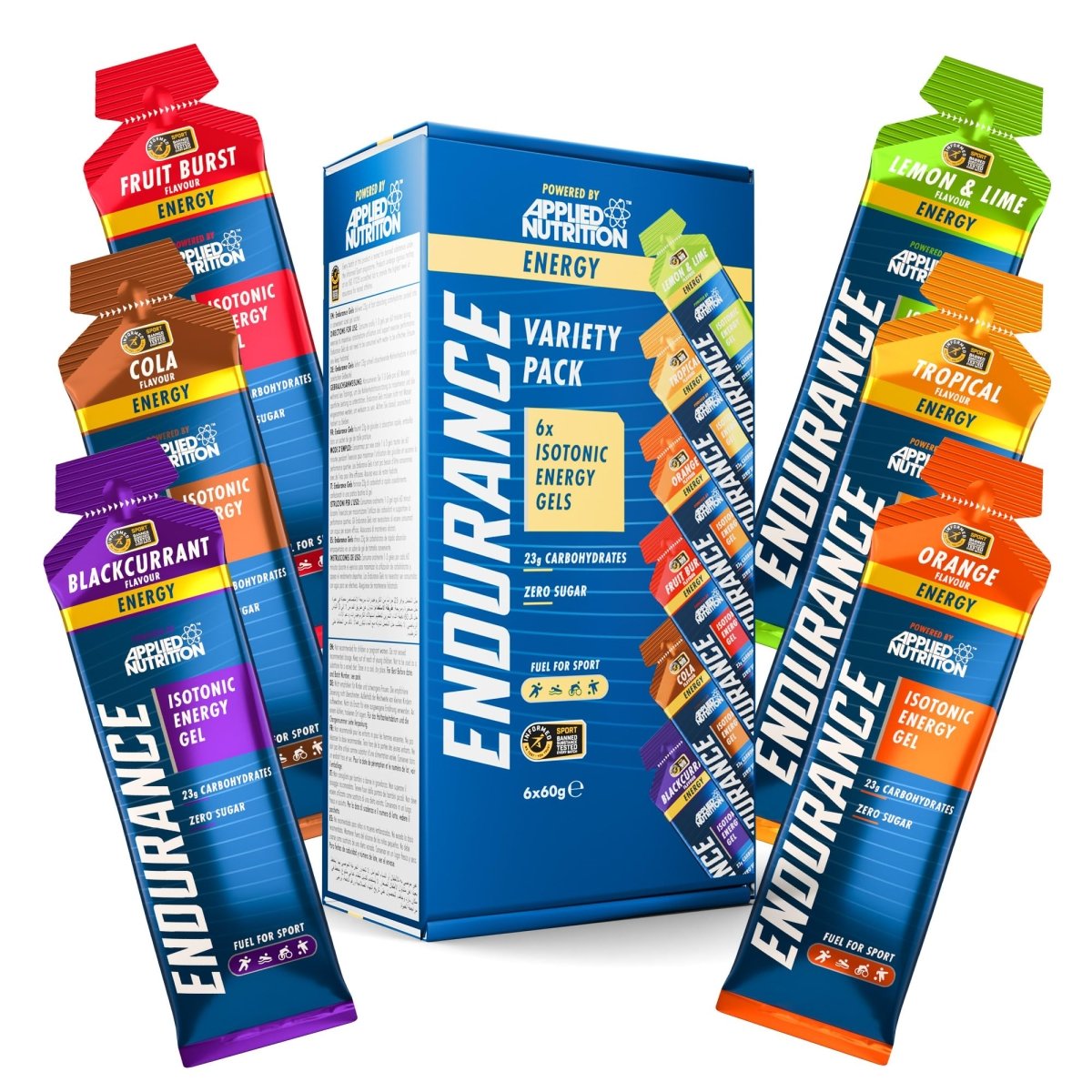6 Pack Endurance Isotonic Energy Gels