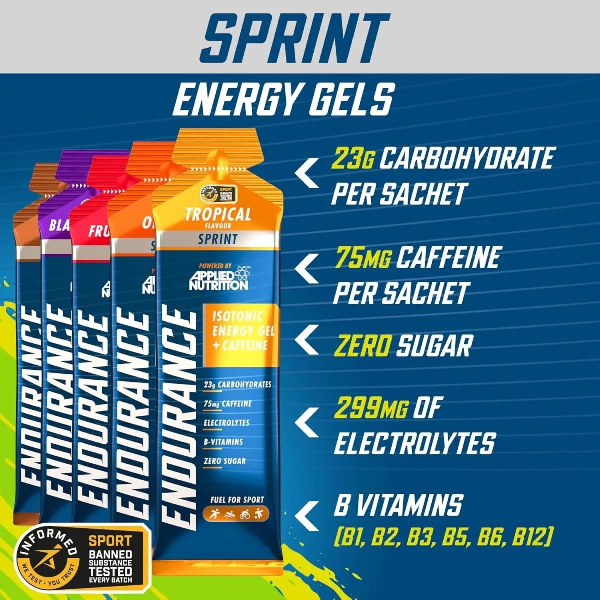 Sprint Energy Gel - With Caffeine