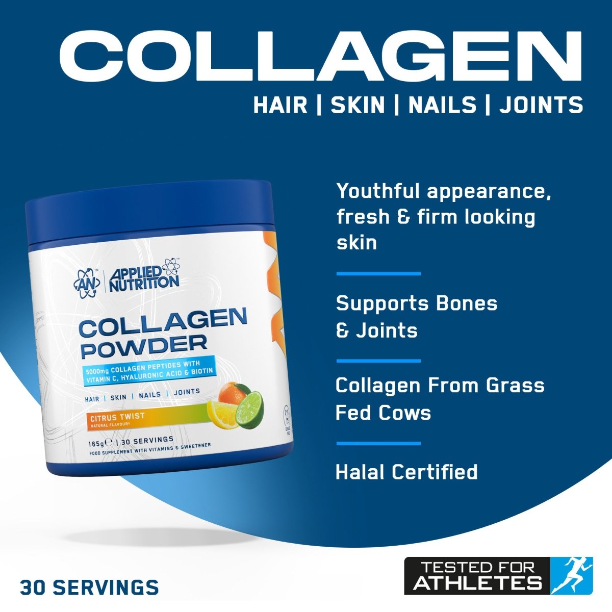 Collagen Wellness & Beauty Supplement with Vitamin C, Biotin and Hyaluronic Acid