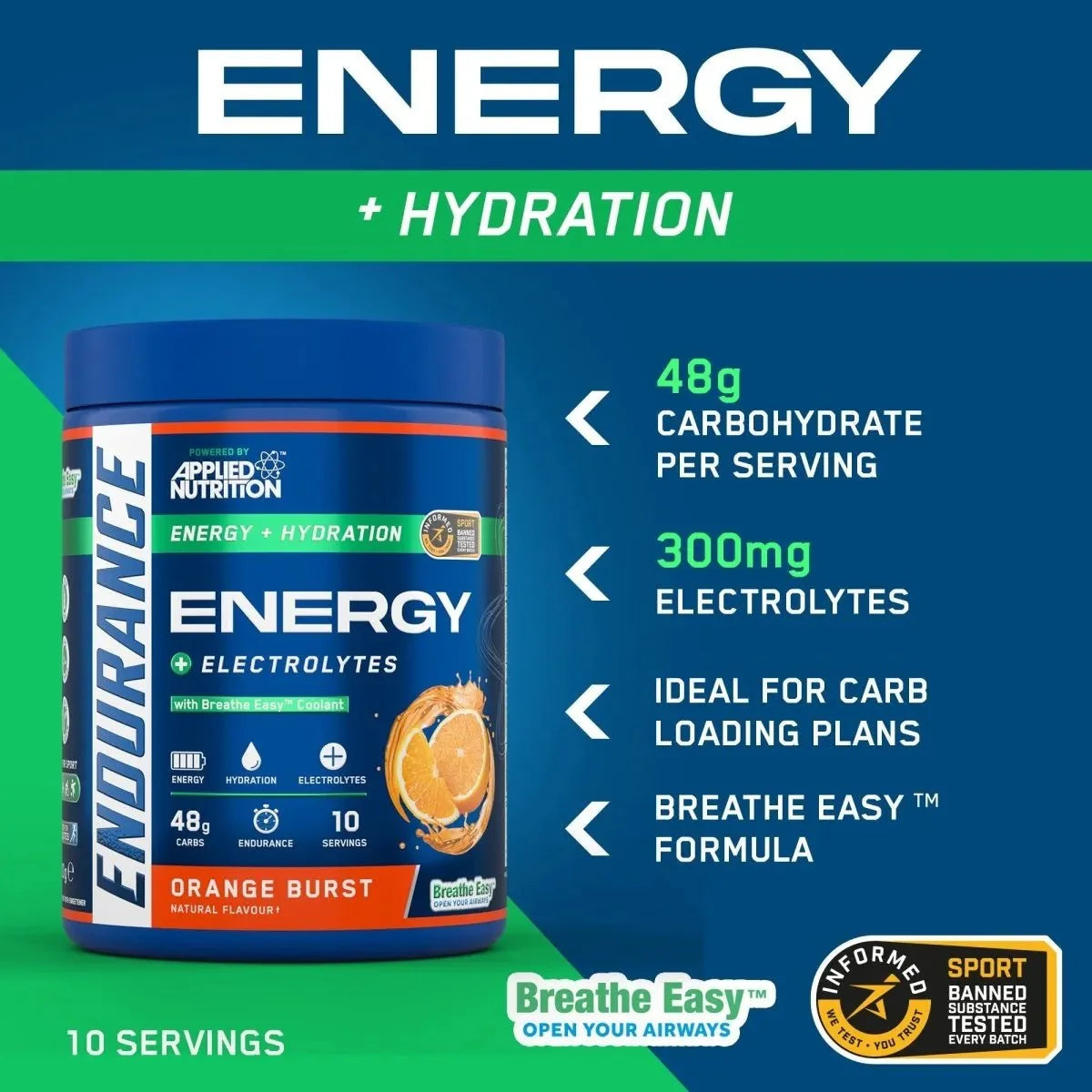 Endurance Breathe - Energy & Hydration Powder