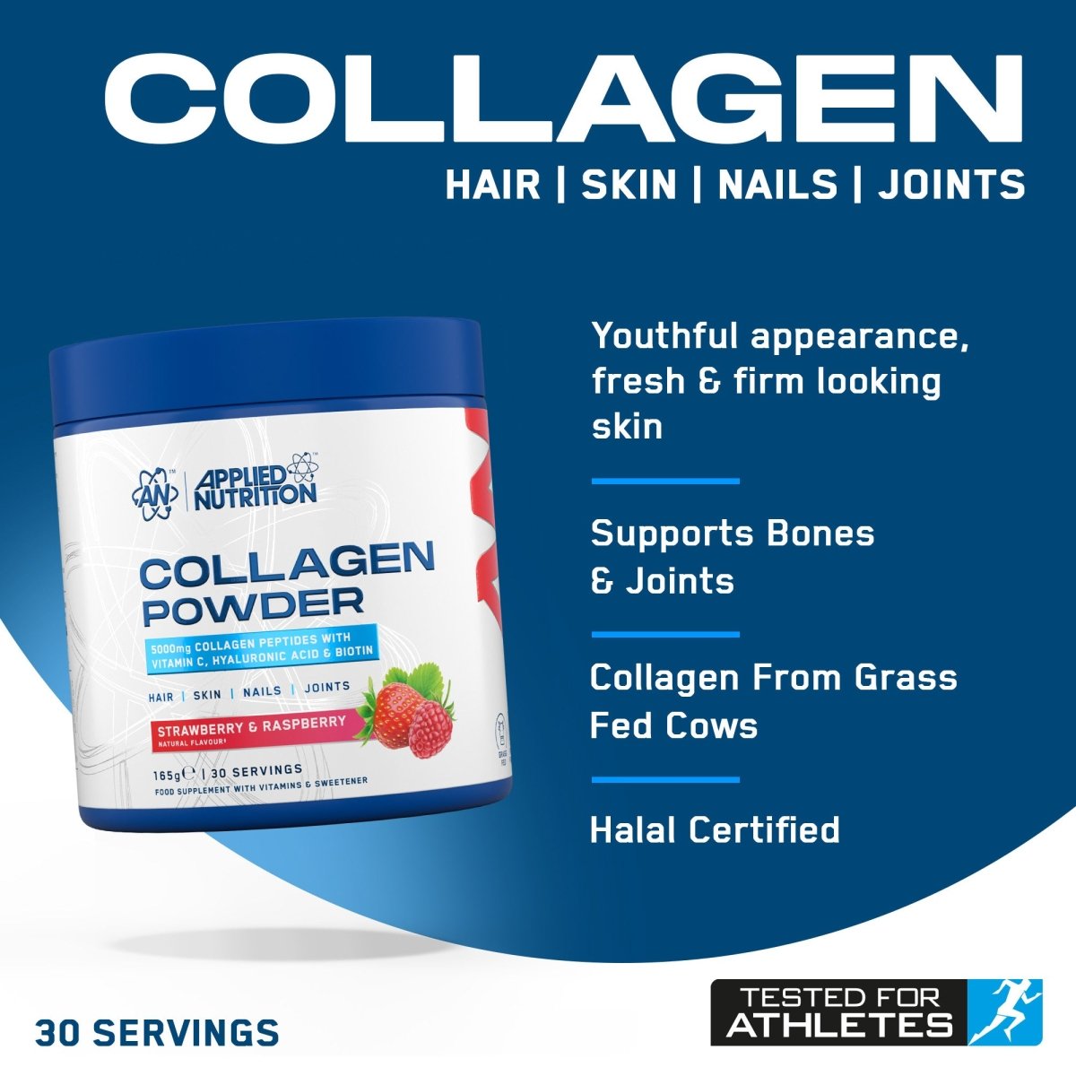 Collagen Wellness & Beauty Supplement with Vitamin C, Biotin and Hyaluronic Acid