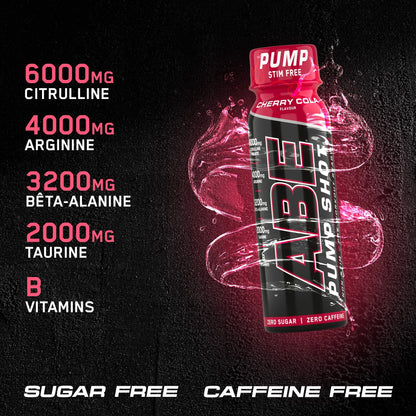 ABE Pump Pre-Workout Shots - Stim Free