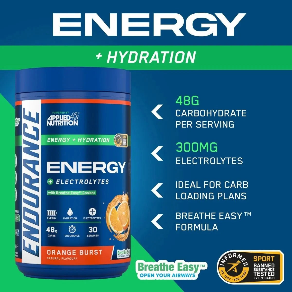 Endurance Breathe - Energy & Hydration Powder