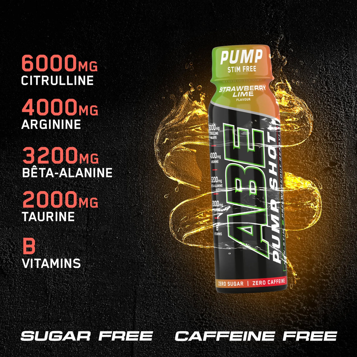 ABE Pump Pre-Workout Shots - Stim Free