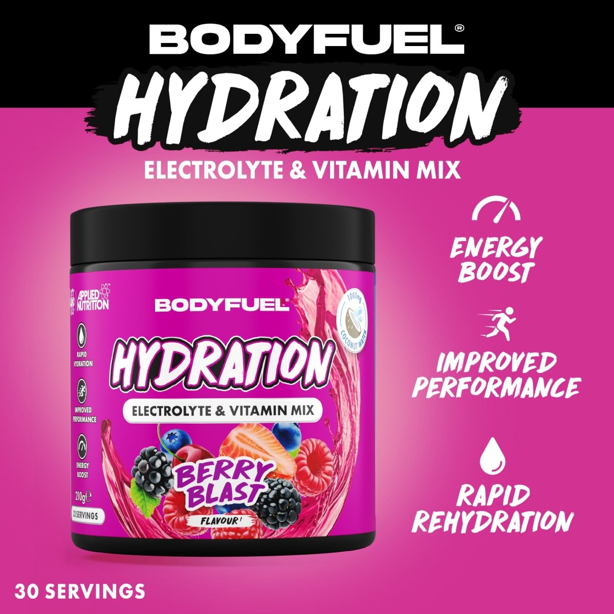 BodyFuel™ Hydration Electrolyte & Vitamin Powder