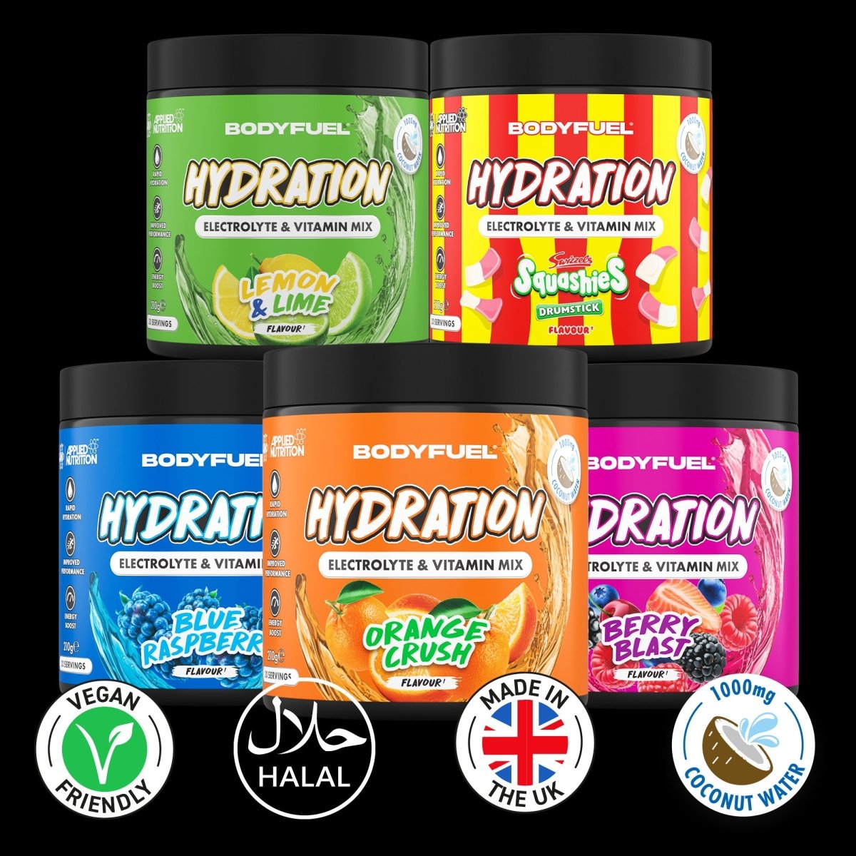 BodyFuel™ Hydration Electrolyte & Vitamin Powder
