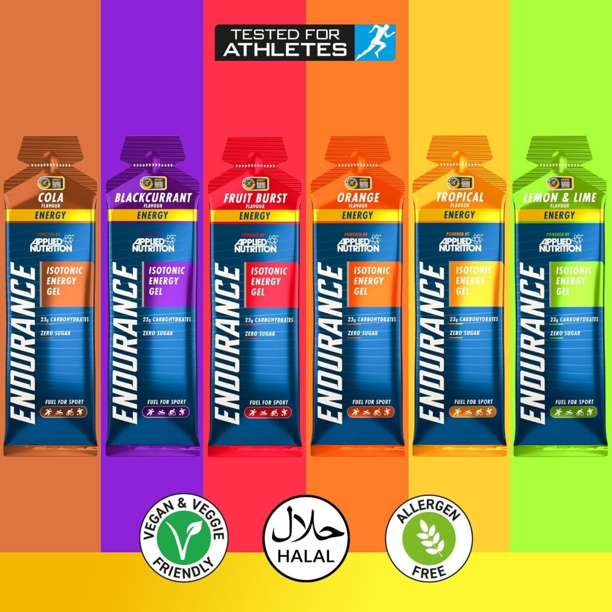 6 Pack Endurance Isotonic Energy Gels